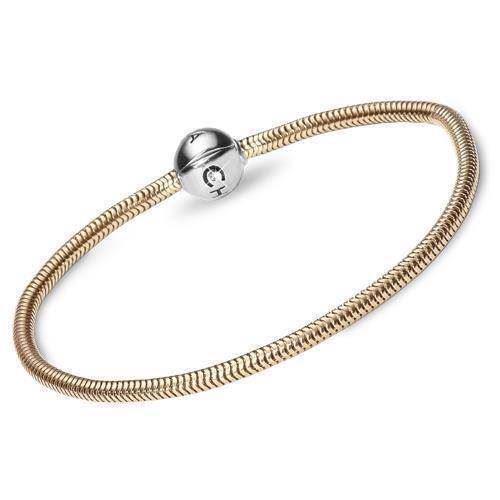 Image of 9 karat slange armbånds tilbud til charms fra Christina Collect, 16 cm - kommer i længderne 16 - 23 cm